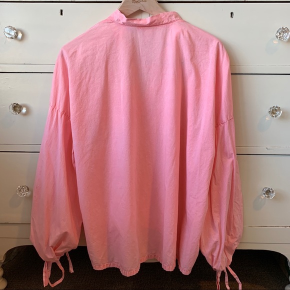 Lou & Grey Bright Pink Poet Blouse - Picture 4 of 6